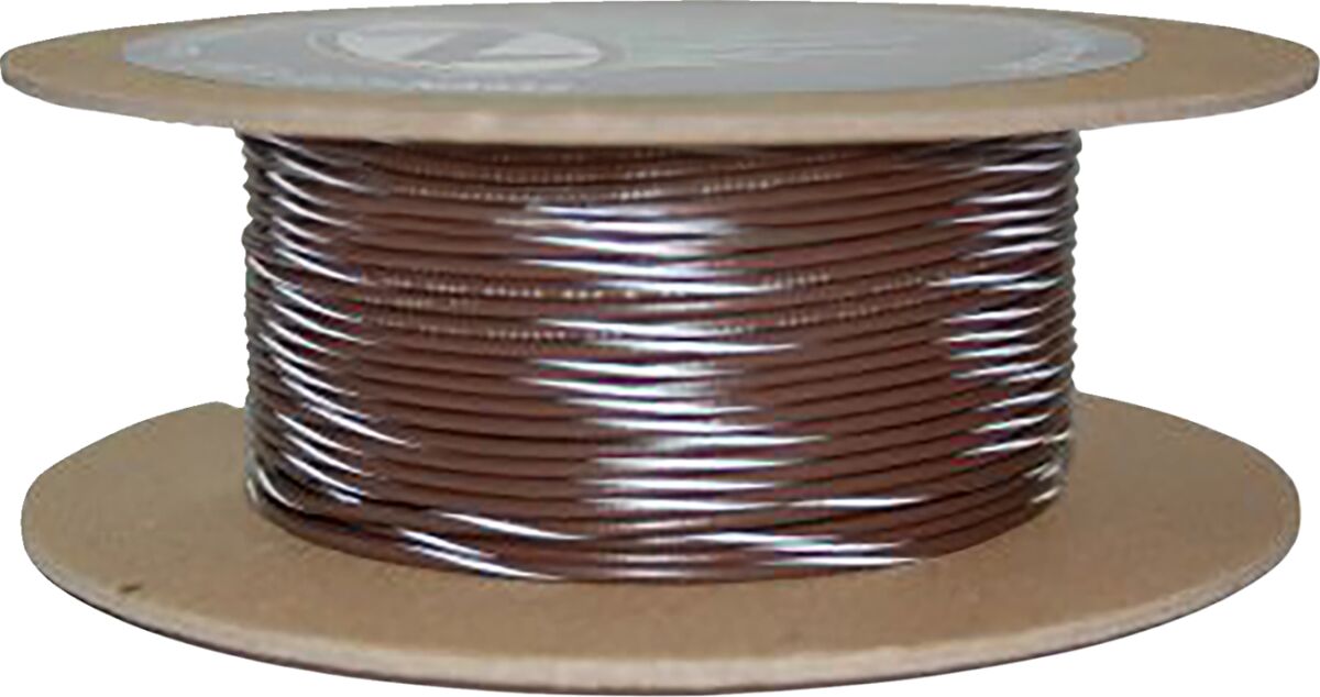 Juhe 20-gauge, primaarne, 100', pruun/valge triip