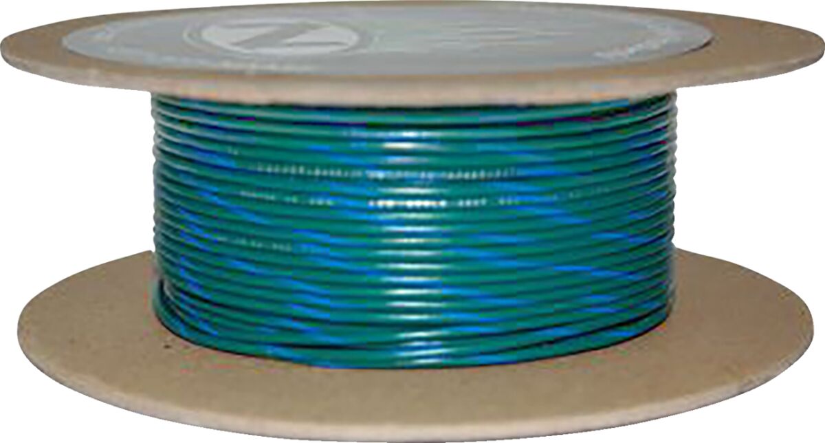 Juhe 20-gauge, primaarne, 100', roheline/sinine triip