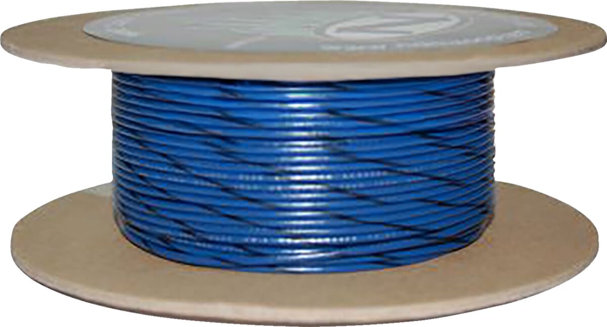 Juhe 20-gauge, primaarne, 100', sinine/must triip