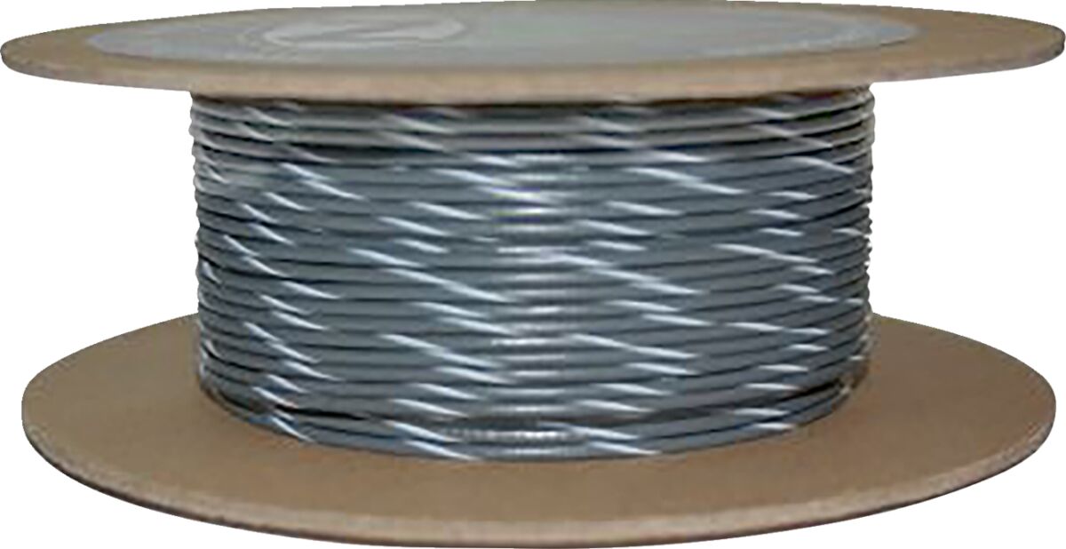 Juhe 20-gauge, primaarne, 100', hall/valge triip