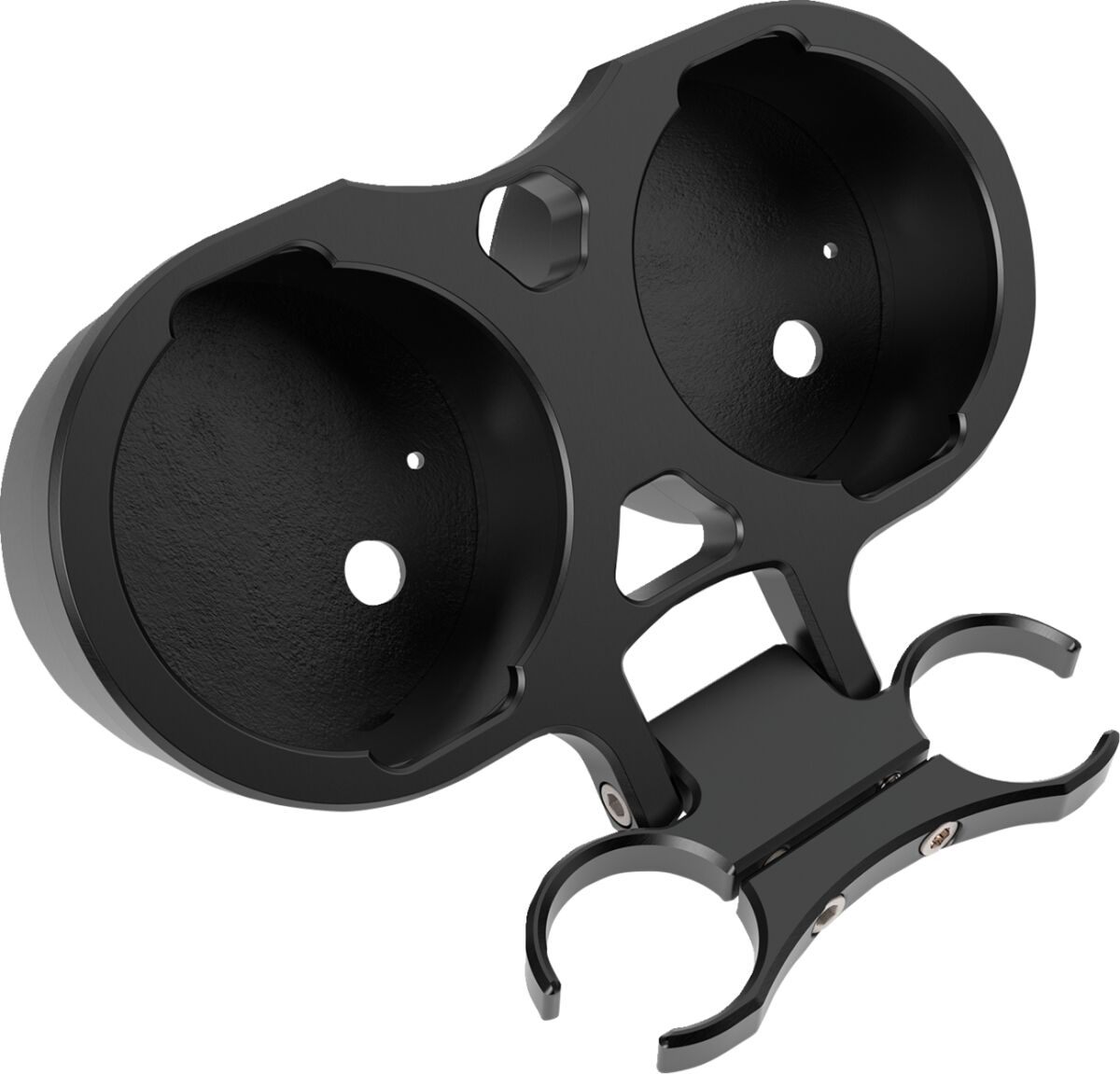 Näidiku kinnitus T-juhtrauale, topelt, 1.25", must