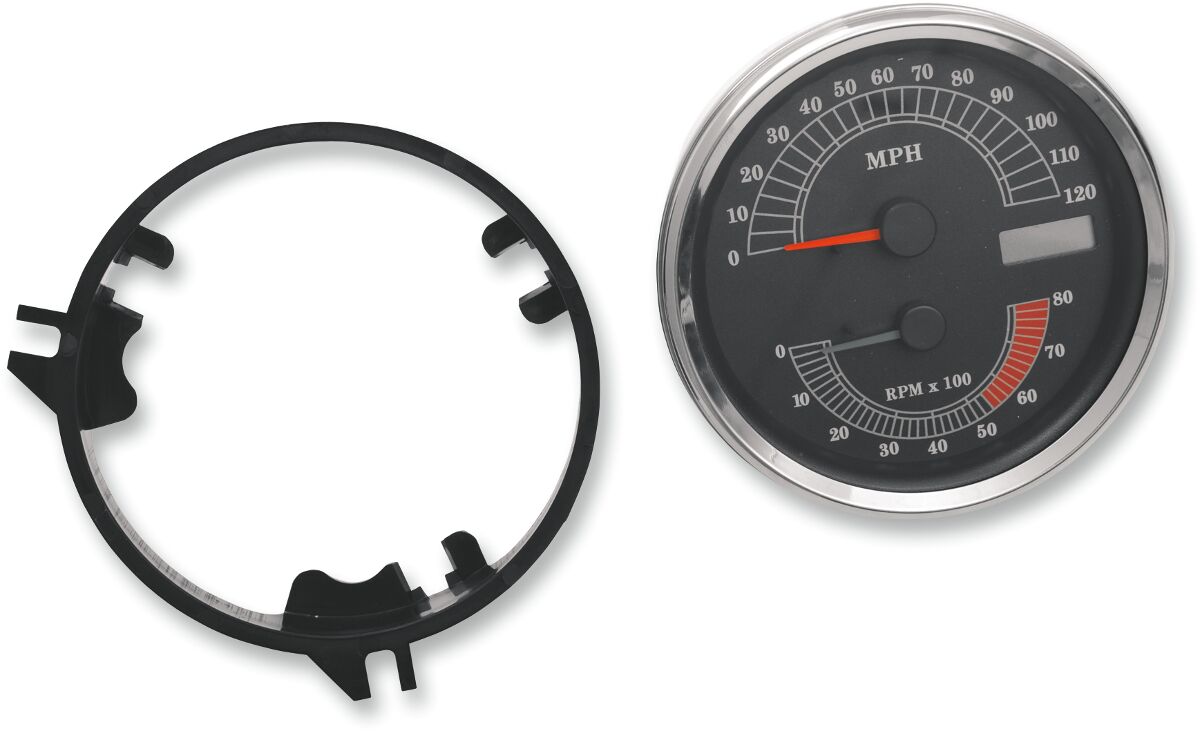 ELECTRONIC SPEEDO/TACHOMETER 5" 120MPH/ 8000RPM