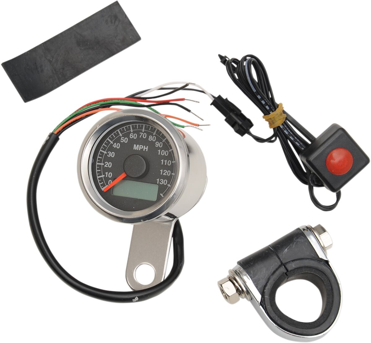 ELECTRONIC SPEEDOMETER 1.8" POLISHED BLACK FACE