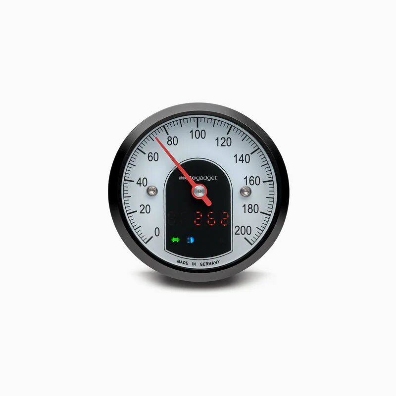 MO-SCOPE TINY 49 MM ANALOG SPEEDOMETER BLACK