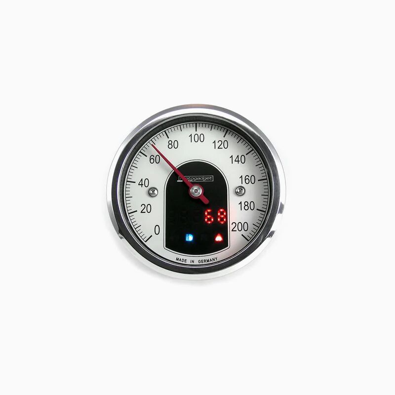 MOTOSCOPE TINY 49 MM ANALOG SPEEDOMETER POLISHED