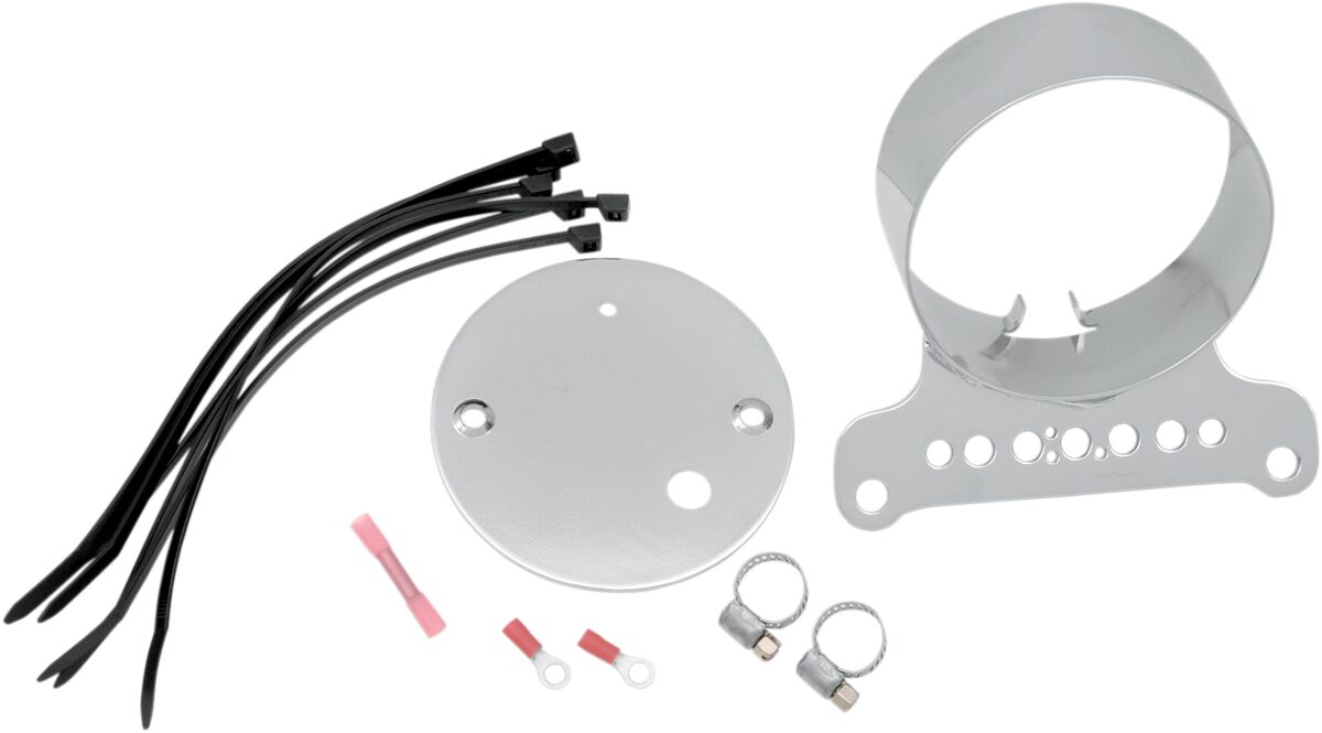 SINGLE GAUGE BRACKET 3.375" CHROME