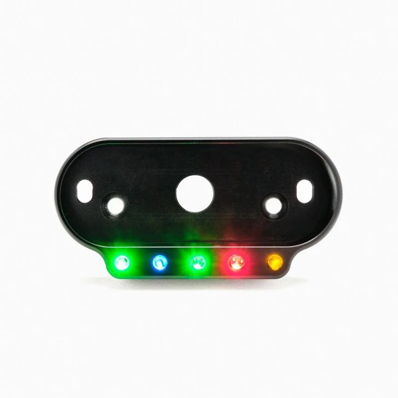 HANDLEBAR BRACKET FRAME BLACK WITH INDICATOR LIGHTS FOR MOTOSCOPE MINI