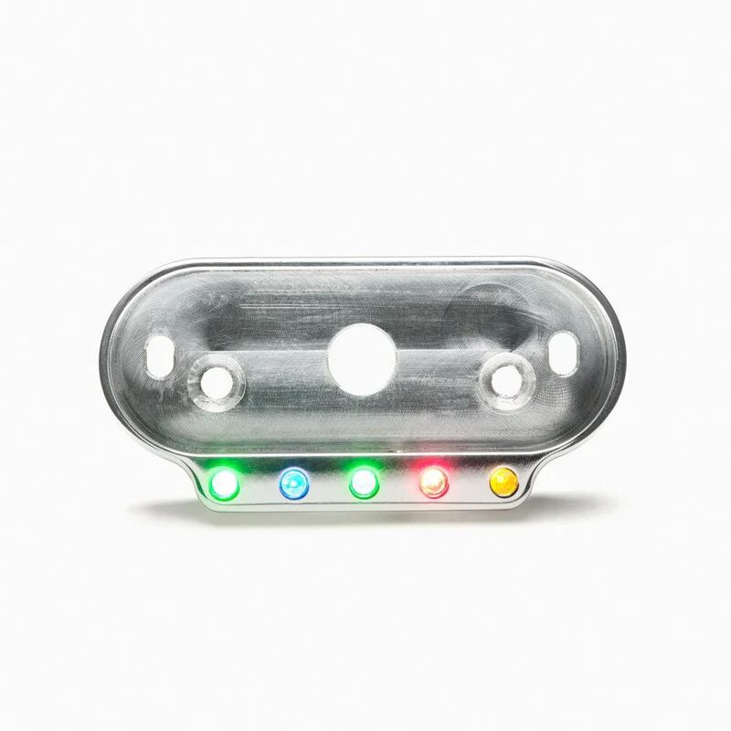 HANDLEBAR BRACKET FRAME POLISHED WITH INDICATOR LIGHTS FOR MOTOSCOPE MINI