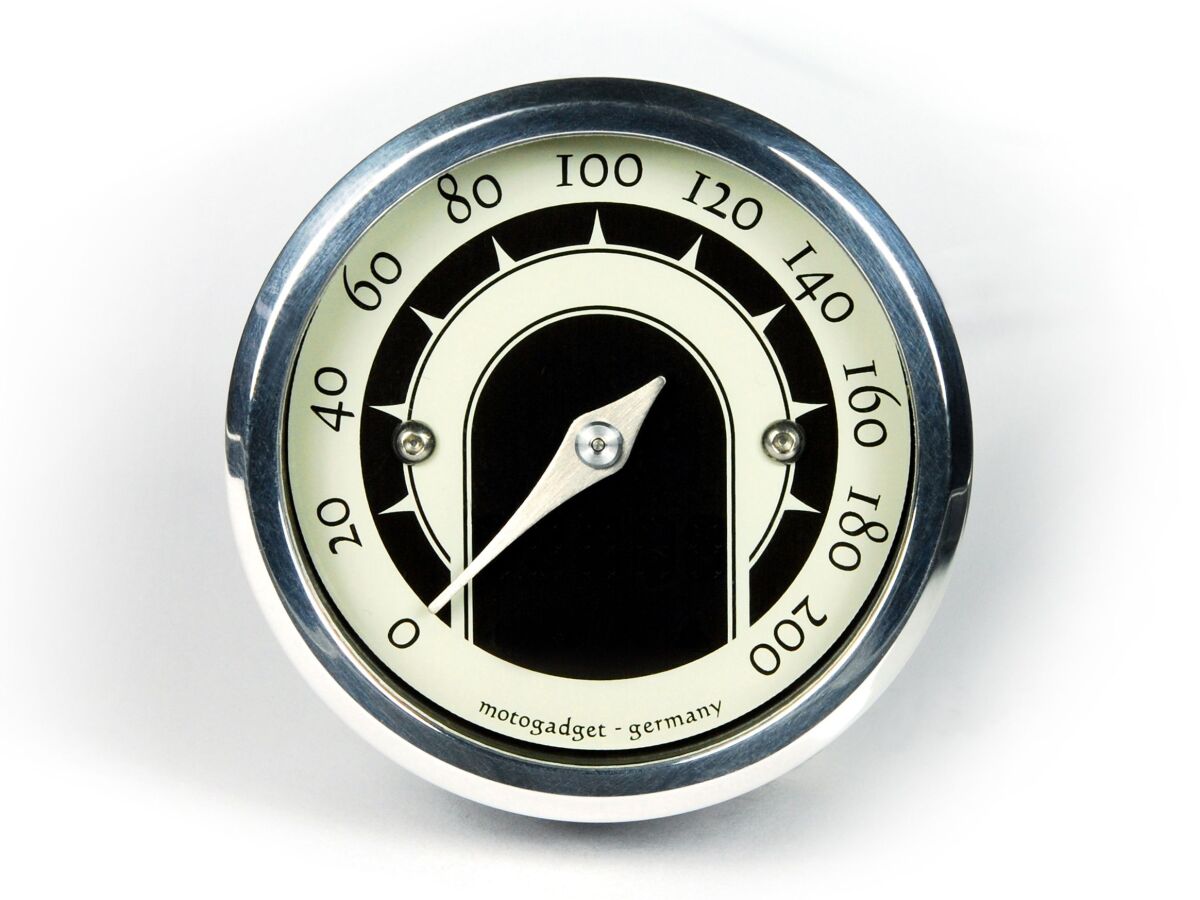 MST SPEEDSTER ANALOG SPEEDOMETER POLISHED