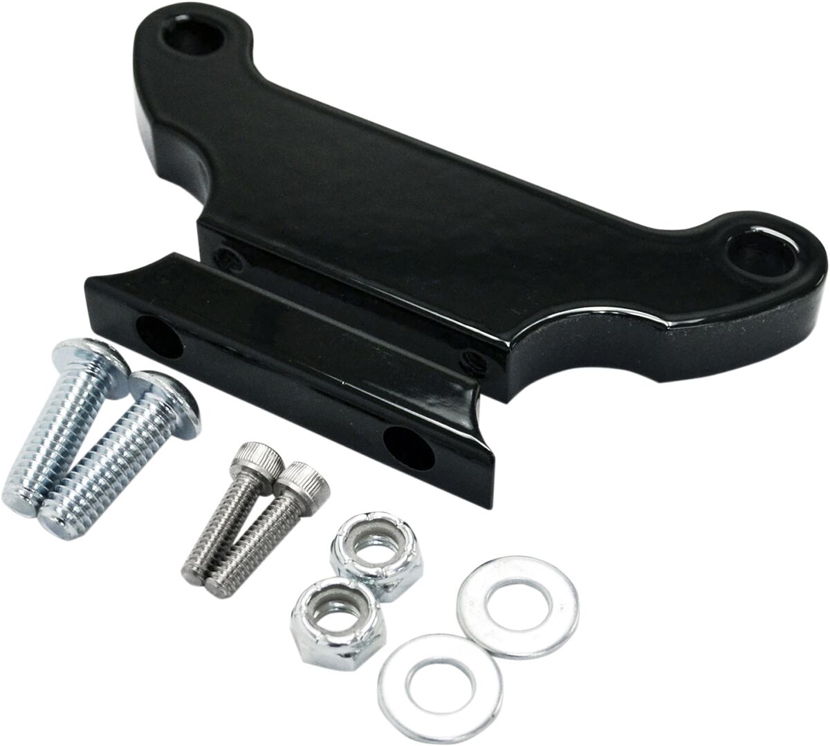 39MM GAUGE MOUNT FOR 1" T BARS GLOSS BLACK ALUMINUM