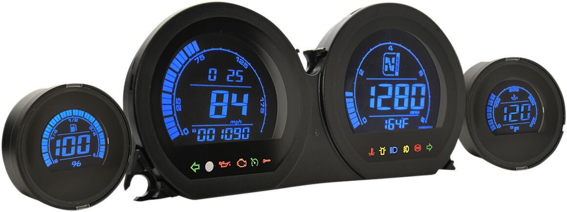 GAUGE SET HD-6 GAUGES BK