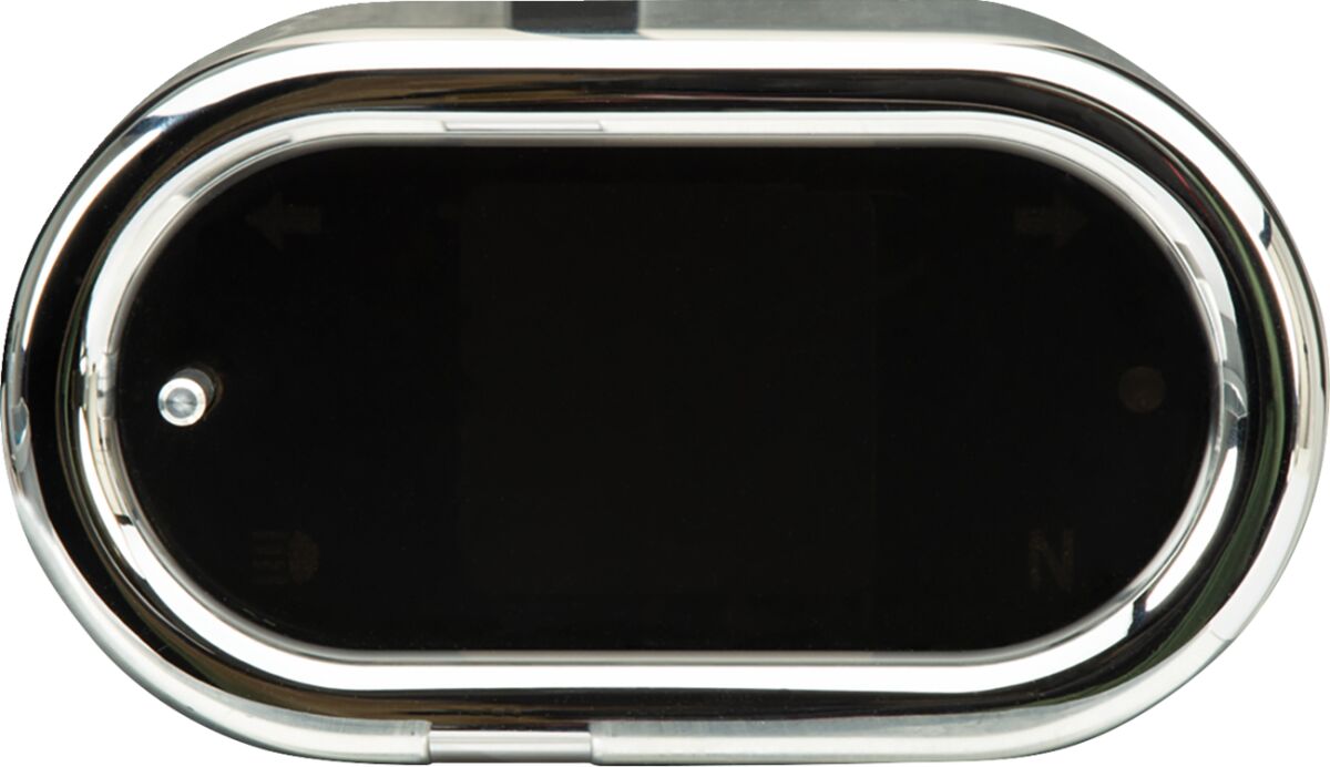 GUAGE MLX BAR MNT SPEEDO W/SIGNALS OVAL CHROME