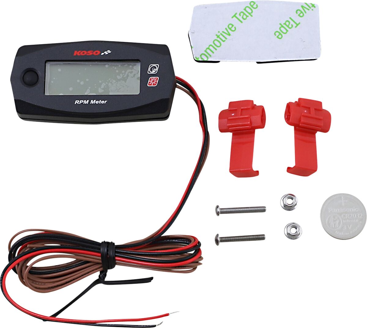 TACHOMETER MINI 4 RPM BLACK