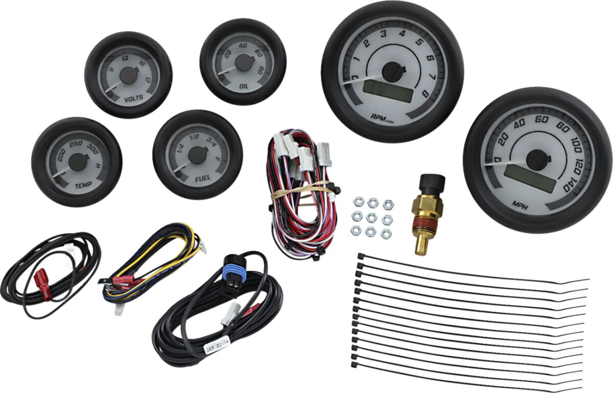Näidikute komplekt MVX-8K seeria, valge/hall