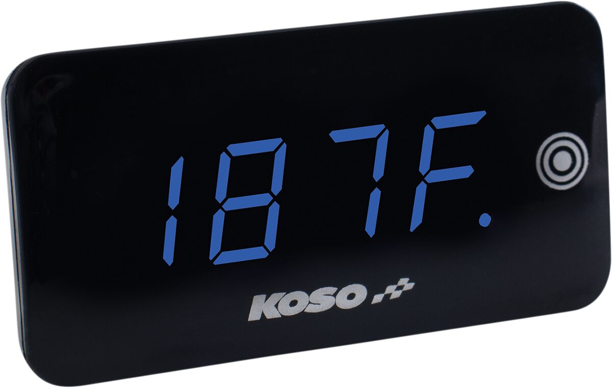 Näidik volt/temperatuur, roostevaba teras, sinine