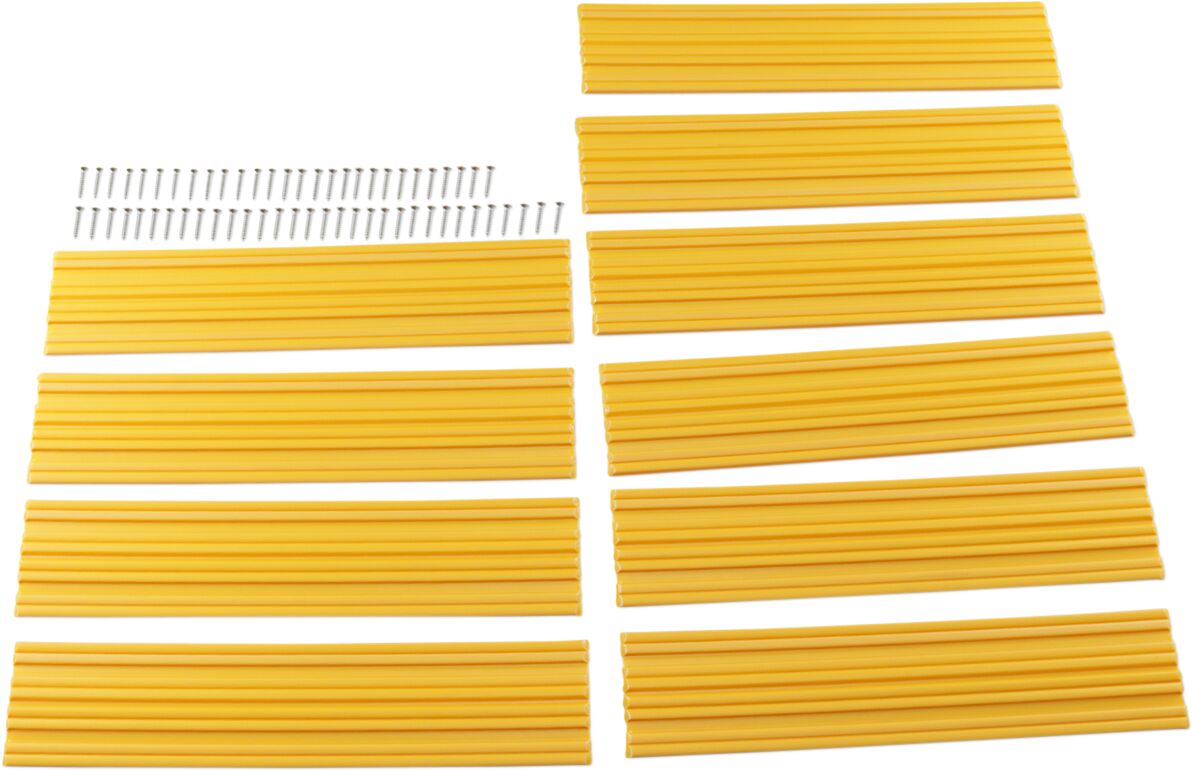 TRAILER BUNK PADS MARINE SLIDES™ 37,5 CM L X 7,5 CM W 10 PCS YELLOW