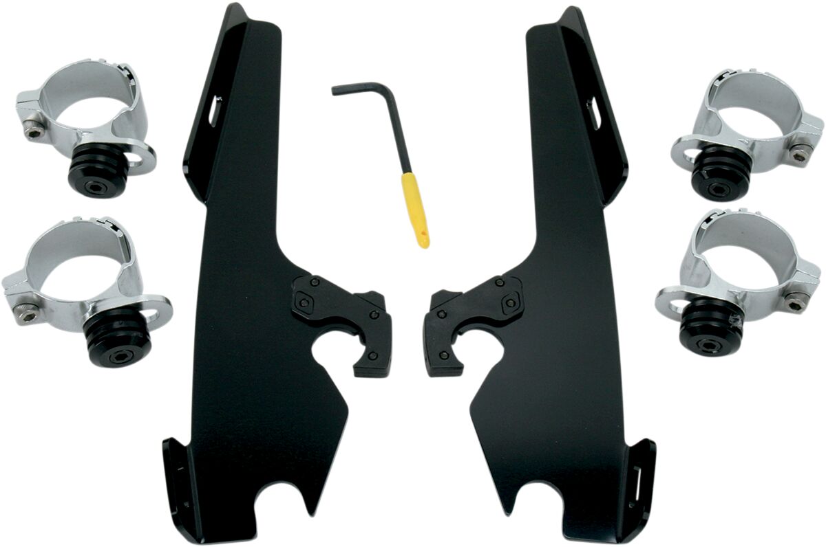MOUNTING KIT TRIGGER-LOCK MEMPHIS FATS/SLIM-WINDSHIELD BLACK