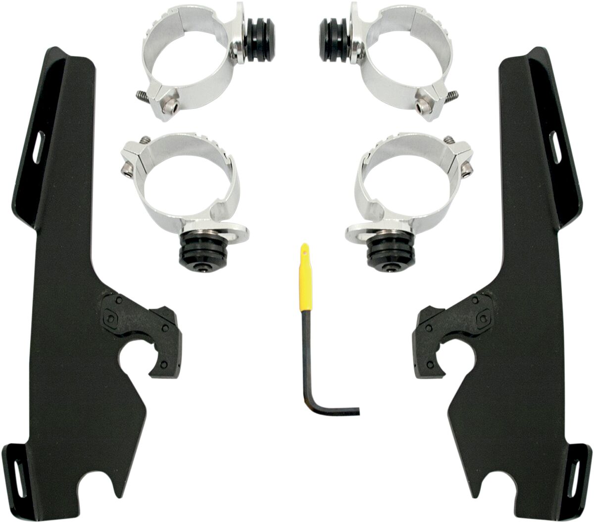 MOUNTING KIT TRIGGER-LOCK MEMPHIS FATS/SLIM-WINDSHIELD BLACK