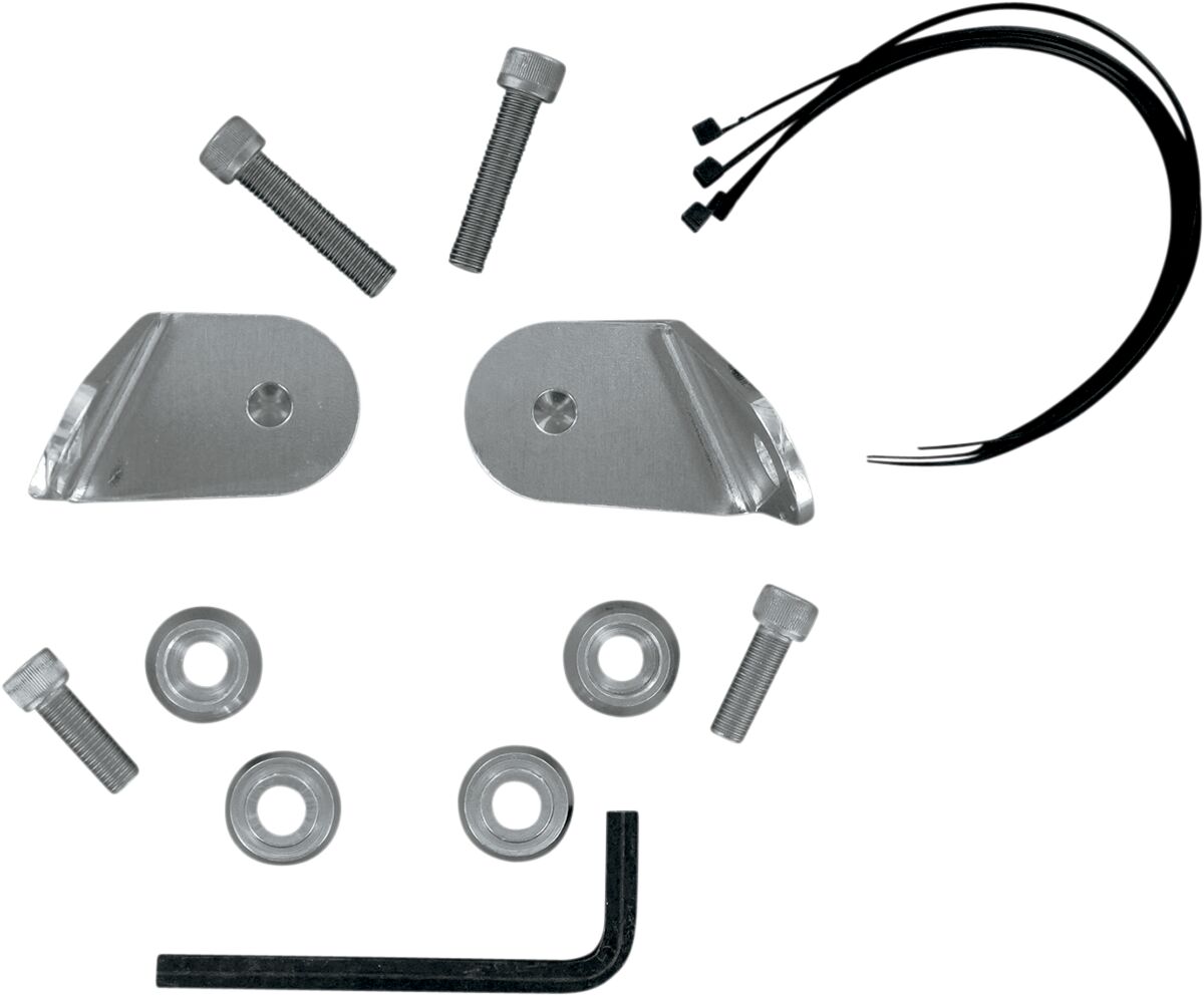 TURN SIGNAL RELOCATION KIT COVERED FORK W/O LIGHTBAR HD FATBOY/HERITAGE
