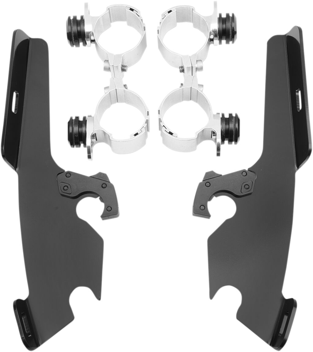 MOUNTING KIT TRIGGER-LOCK MEMPHIS FATS/SLIM-WINDSHIELD BLACK