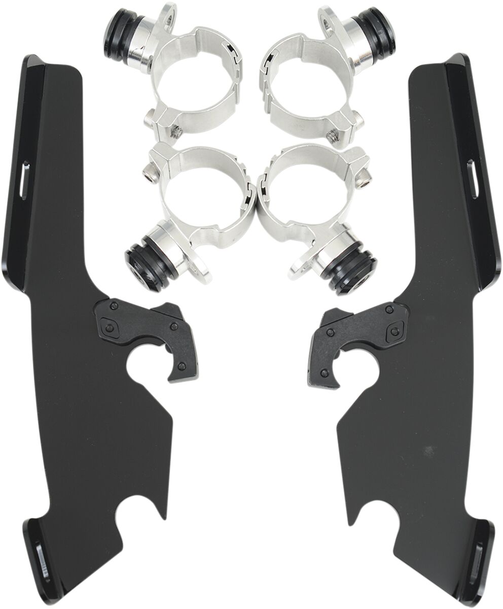 MOUNTING KIT TRIGGER-LOCK MEMPHIS FATS/SLIM-WINDSHIELD BLACK