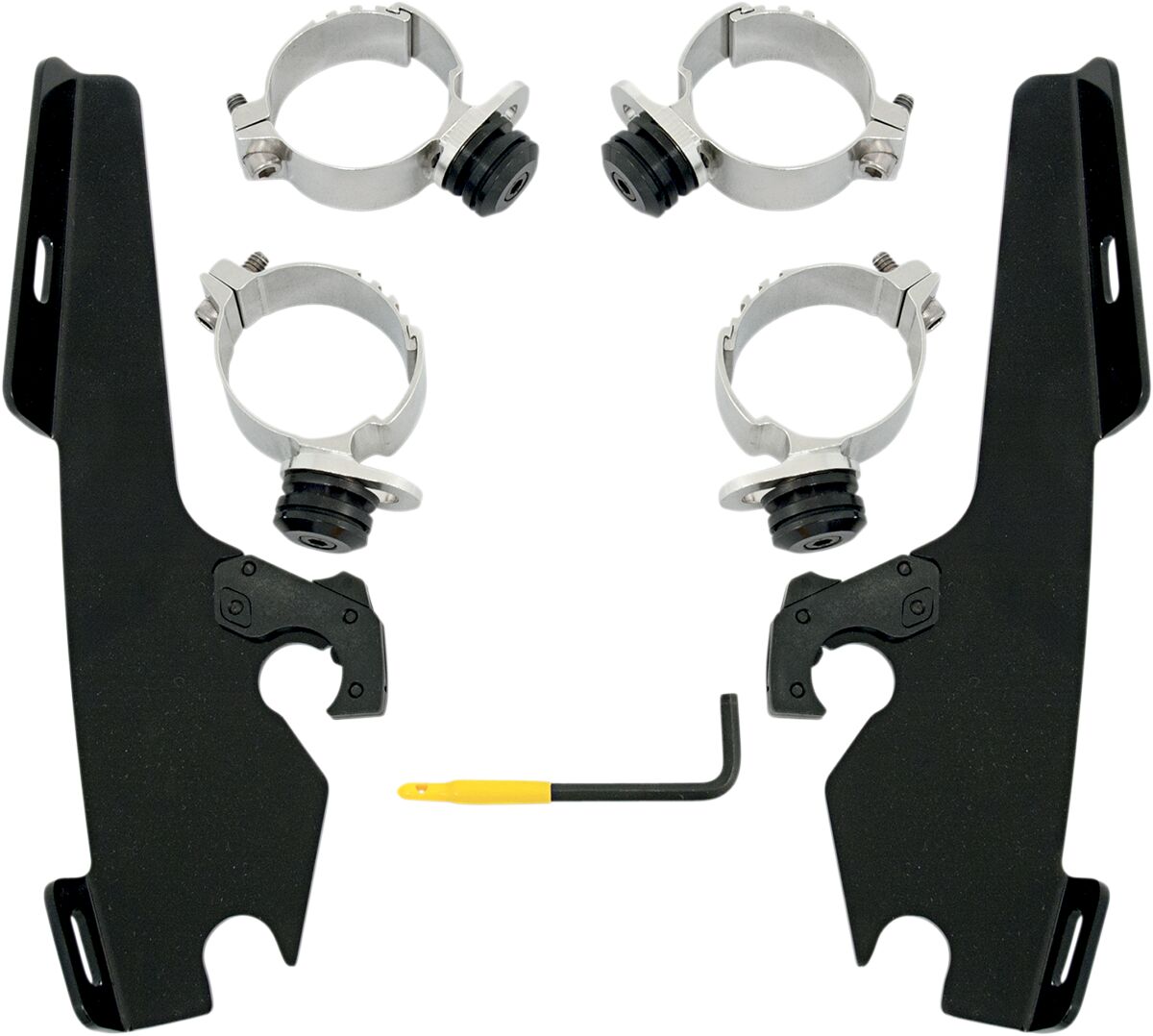 MOUNTING KIT TRIGGER-LOCK MEMPHIS FATS/SLIM-WINDSHIELD BLACK