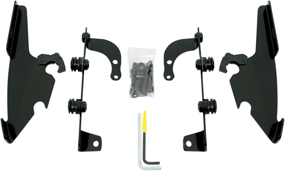 MOUNTING KIT TRIGGER-LOCK MEMPHIS FATS/SLIM-WINDSHIELD BLACK