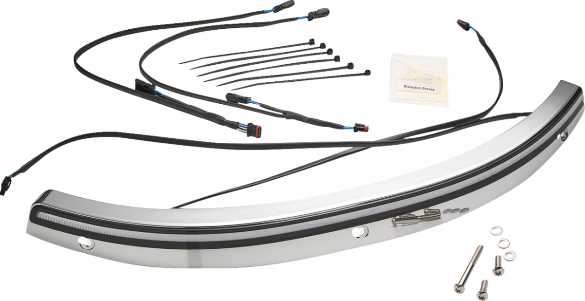 TRIM WINDSHIELD LED SKYLINE CHROME