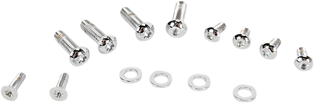 Peasilindri katte komplekt / lülitikorpuse poldikomplekt, TORX®, kohandatud asendus, kroom, naturaalne
