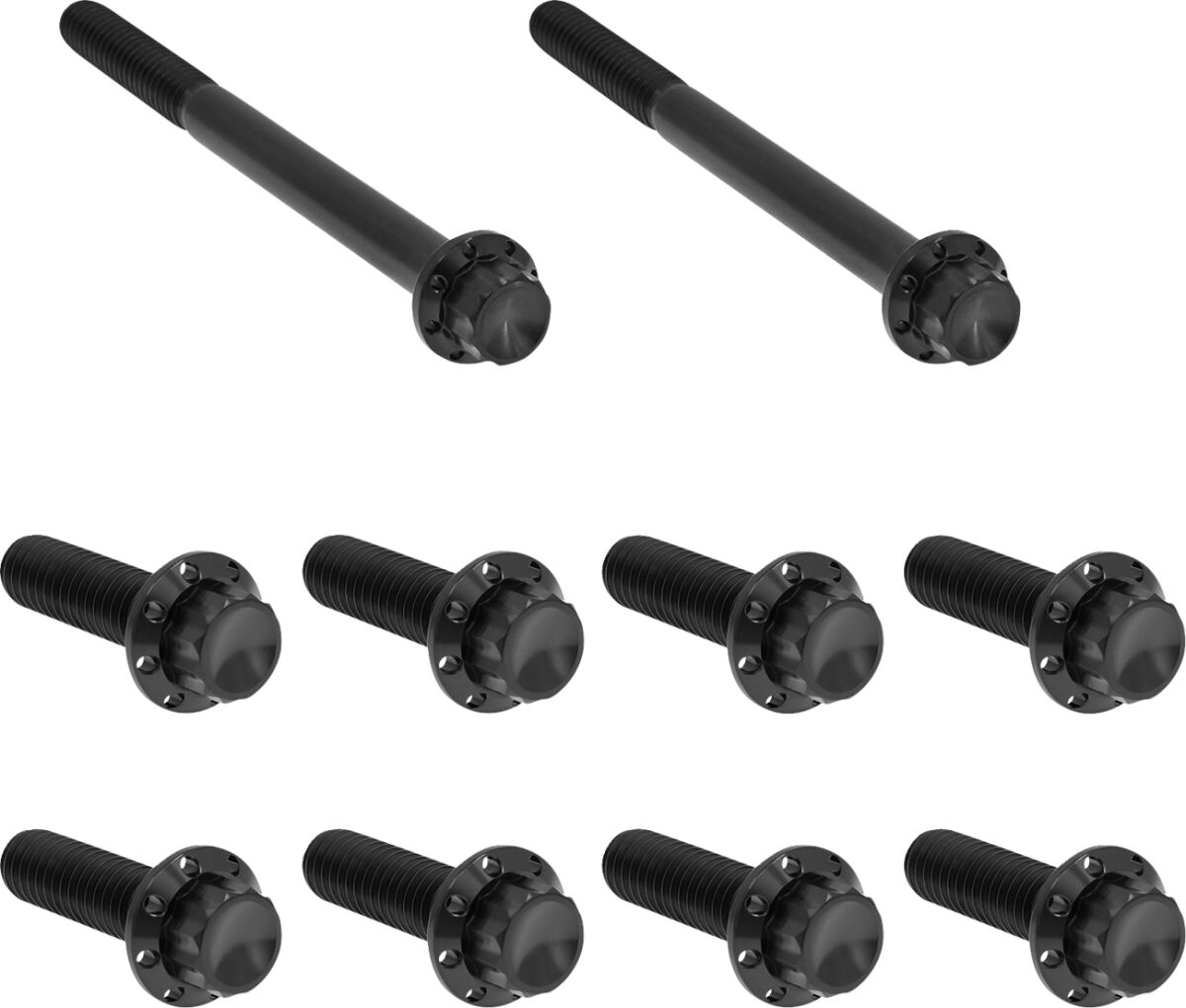 Poldikomplekt, käigukasti küljekate/luuk, 12-kant, must
