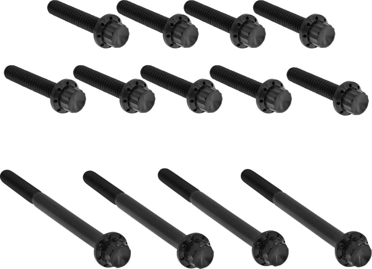 Primaarkatte kinnitusdetailide komplekt, titaan, 12PT, must