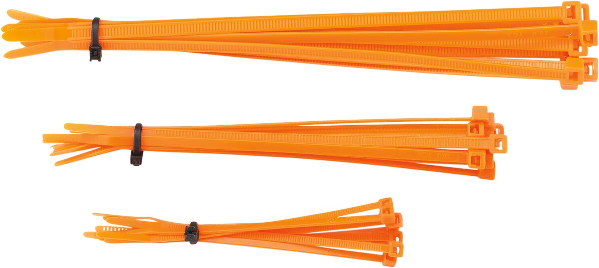 CABLE TIES 4" | 6" | 8" ORANGE 30-PACK