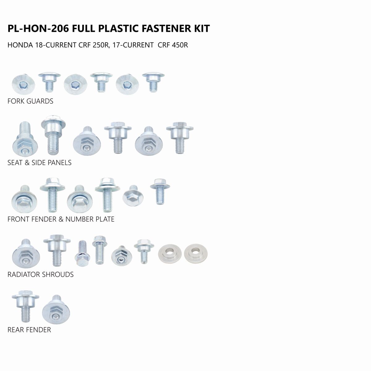 PLAST FASTNR CRF250 18-20