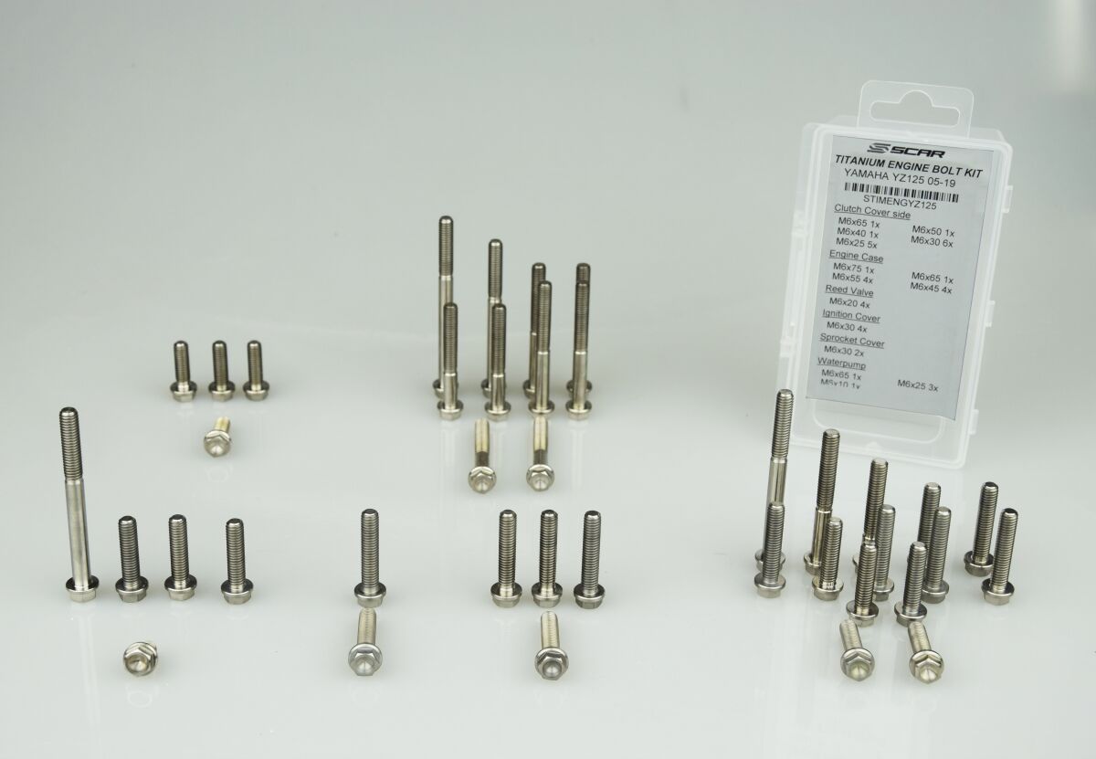 TI ENGINE BOLTS YZ125 22