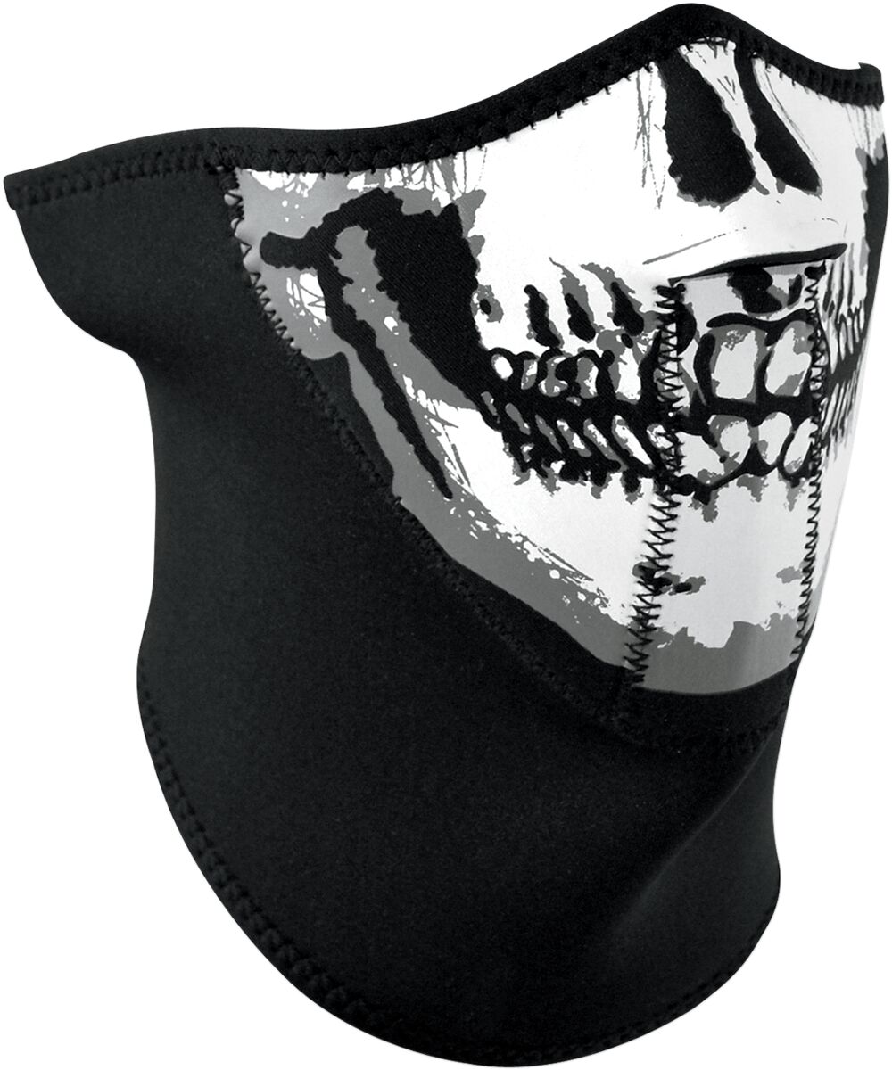 Poolmask kaelakaitsmega, 3-paneeliline, pealuu nägu, üks suurus