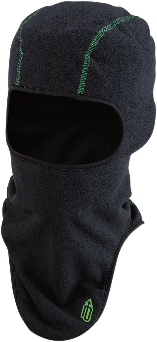 Balaklava, fliis, must/roheline, S/M