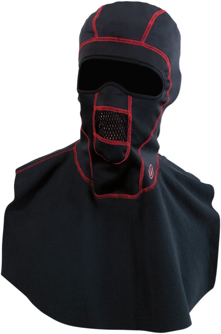 Balaklava Dickie, must/punane, L/X