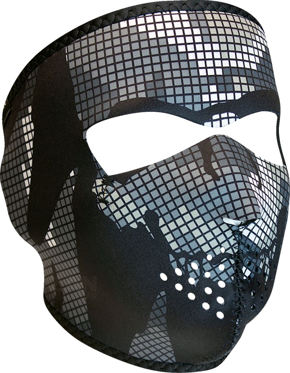 Täismask, neopreen, Digi Urban kamuflaaž, pealuu