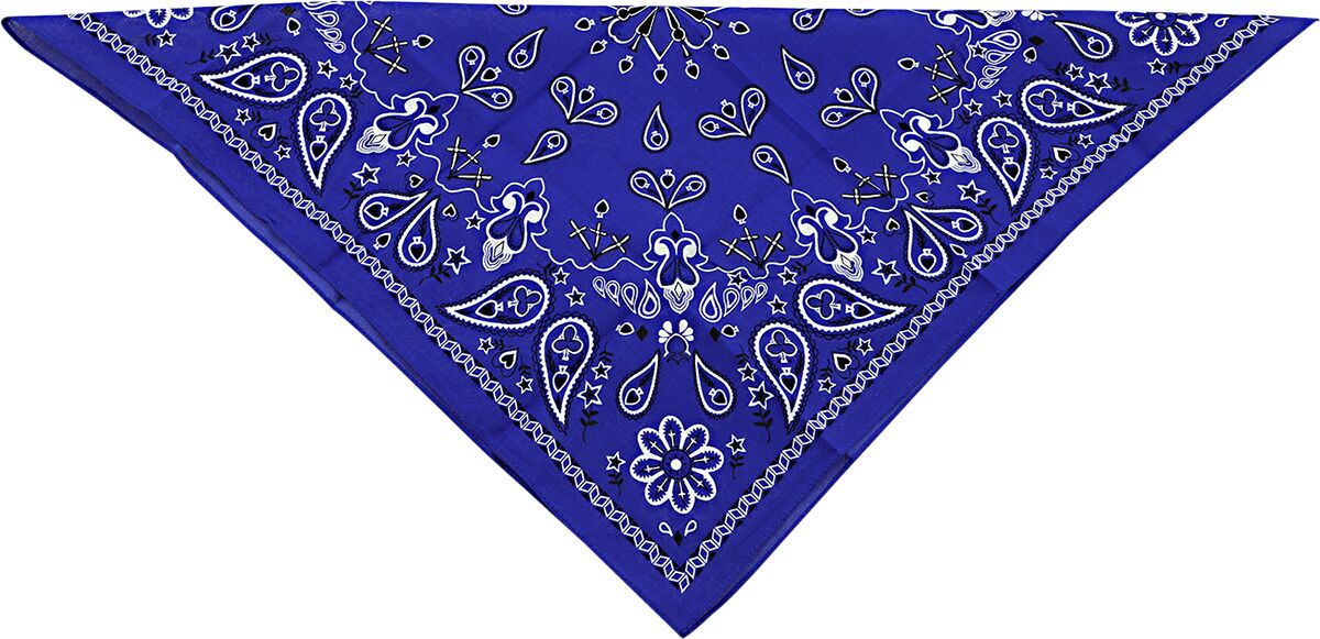 Paisley Cotton Bandana - Navy