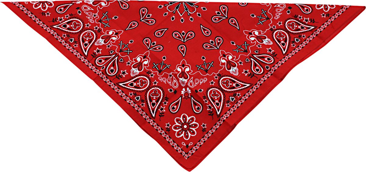 Paisley Cotton Bandana - Red