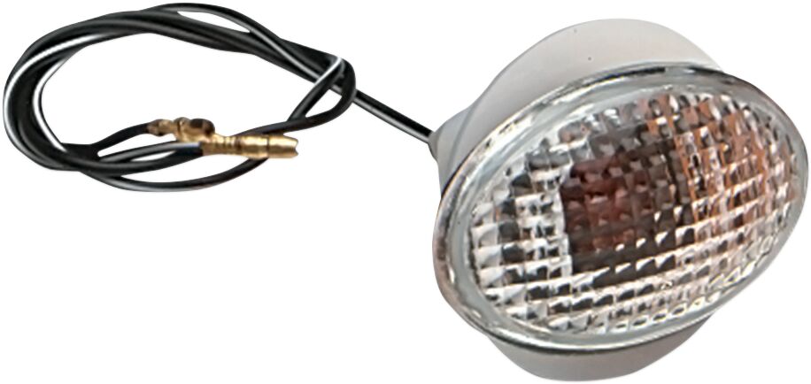 MARKER LIGHT FLAT OVAL SMALL CLEAR