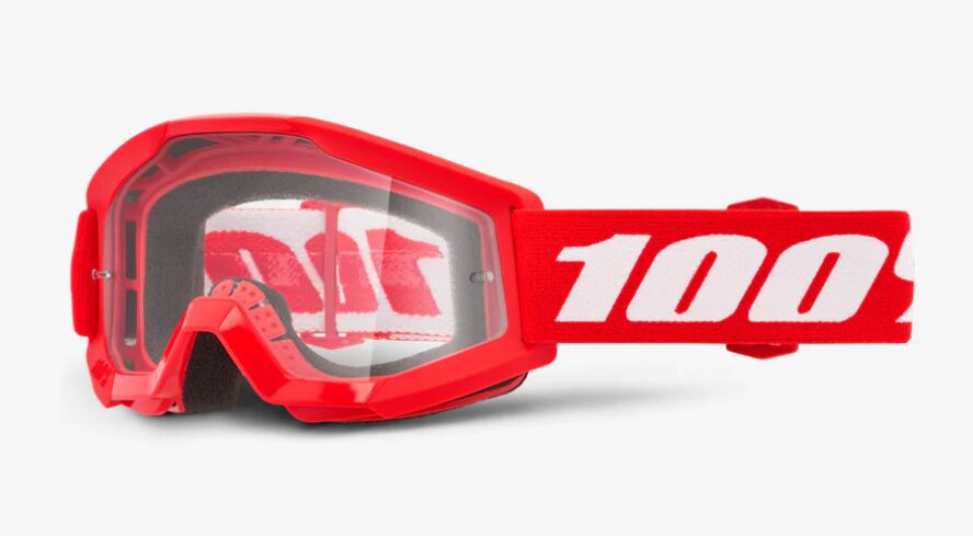 STRATA MINI GROM RED OFFROAD GOGGLE W/ CLEAR LENS
