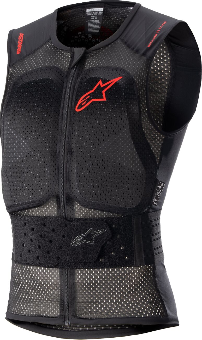 Vest NUC FLX Pro, must/punane, M