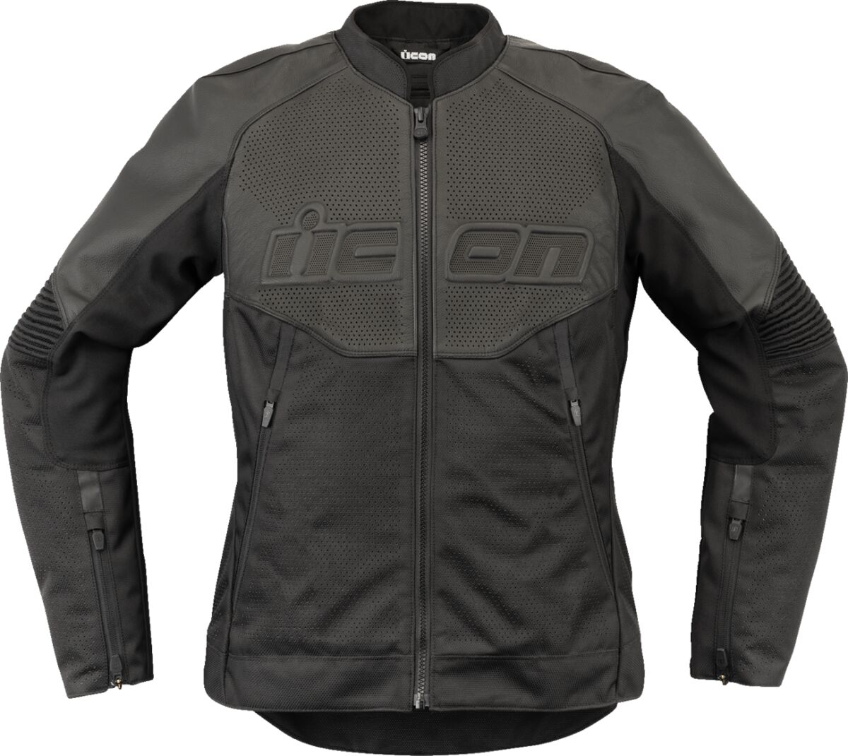 JACKET WM OVERLORD3 LEATHER CE BK XS