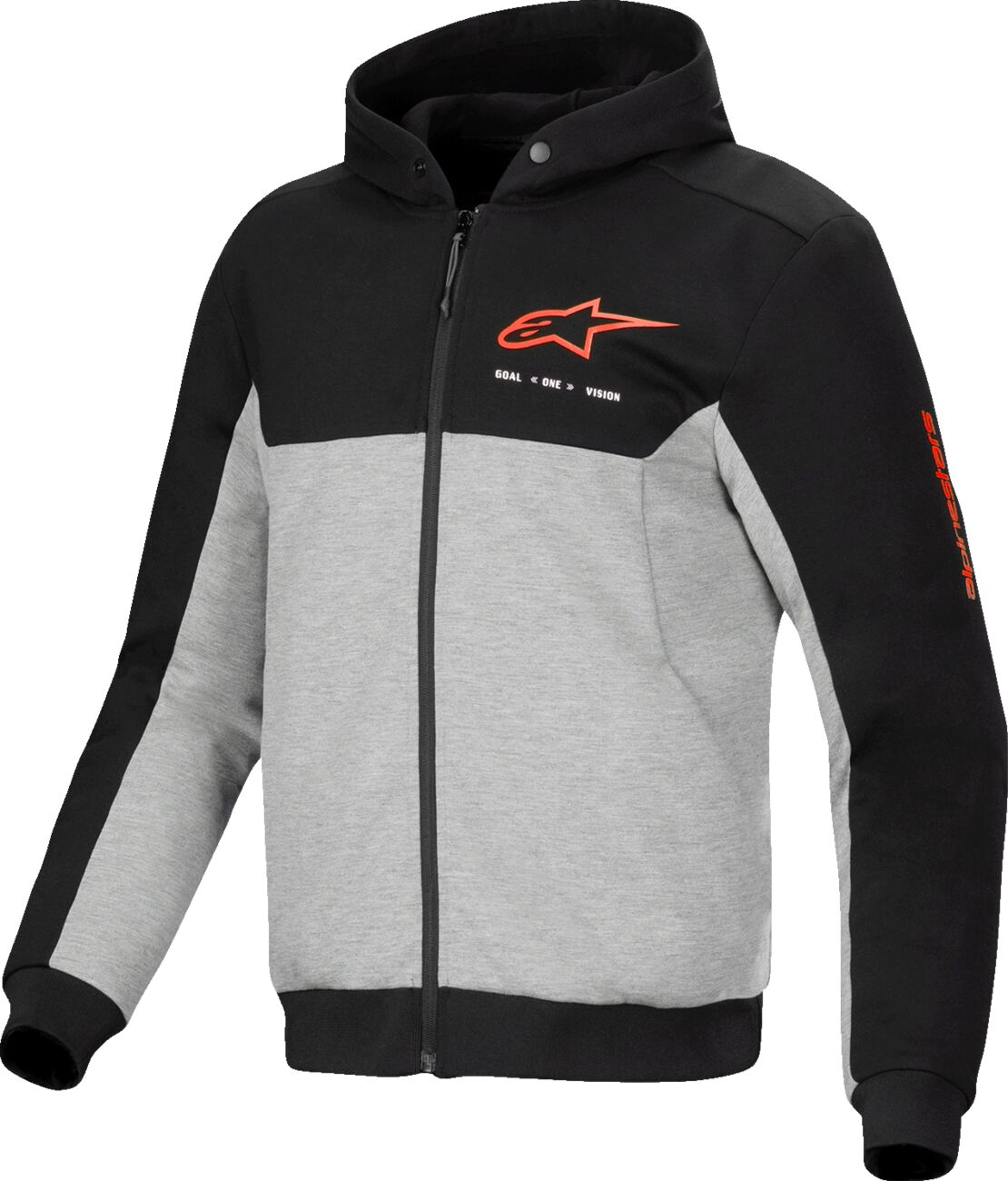 Pusa Chrome V2 Sport, must/hall/fluo punane, L
