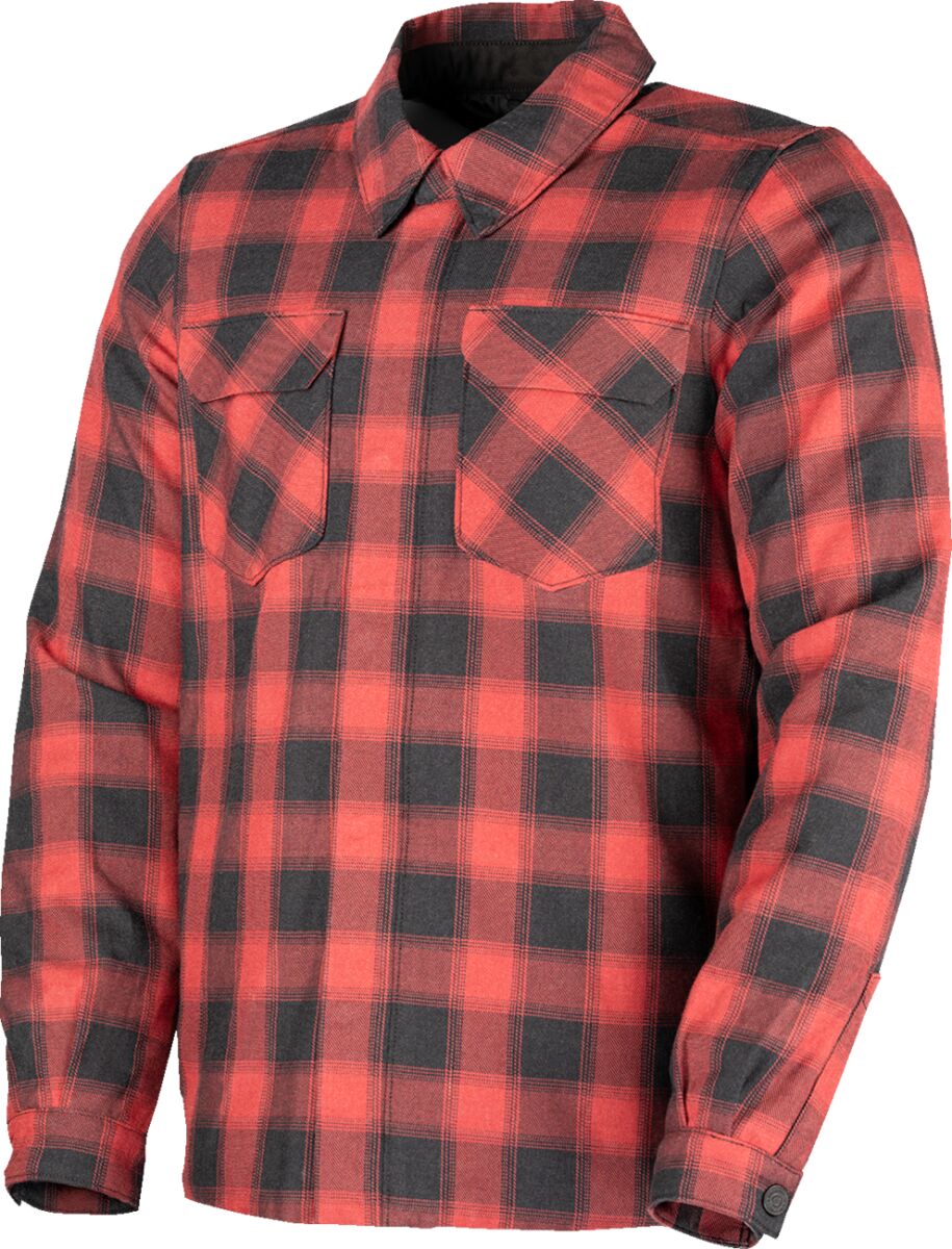 Jope Fallblock, flanell, punane, 3X