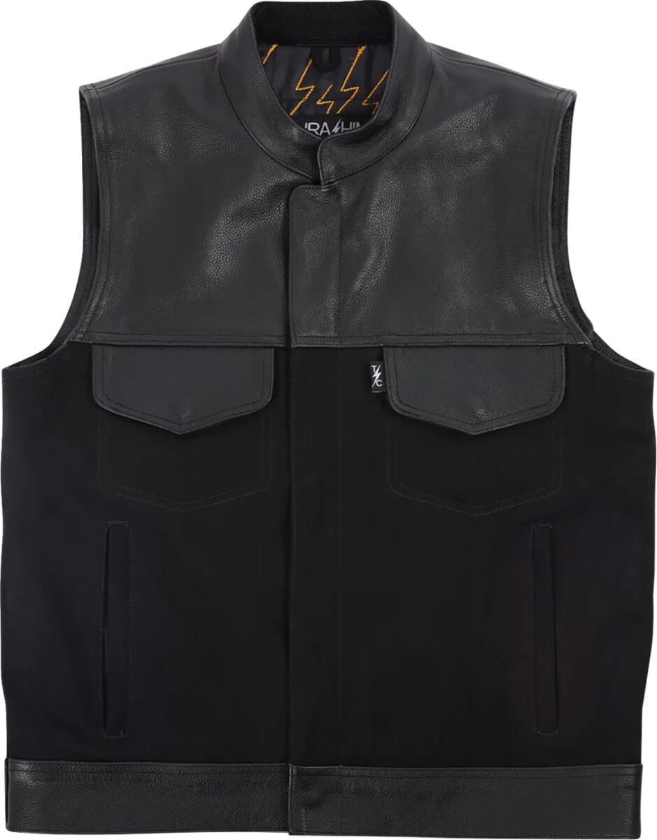 VEST KANAN LEATHER DENIM SMALL