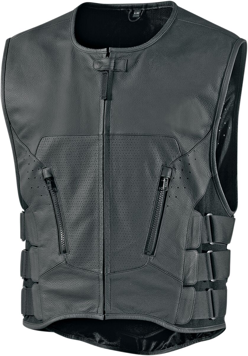 Regulator D3O Stripped™ nahkvest, must, 4X-LARGE