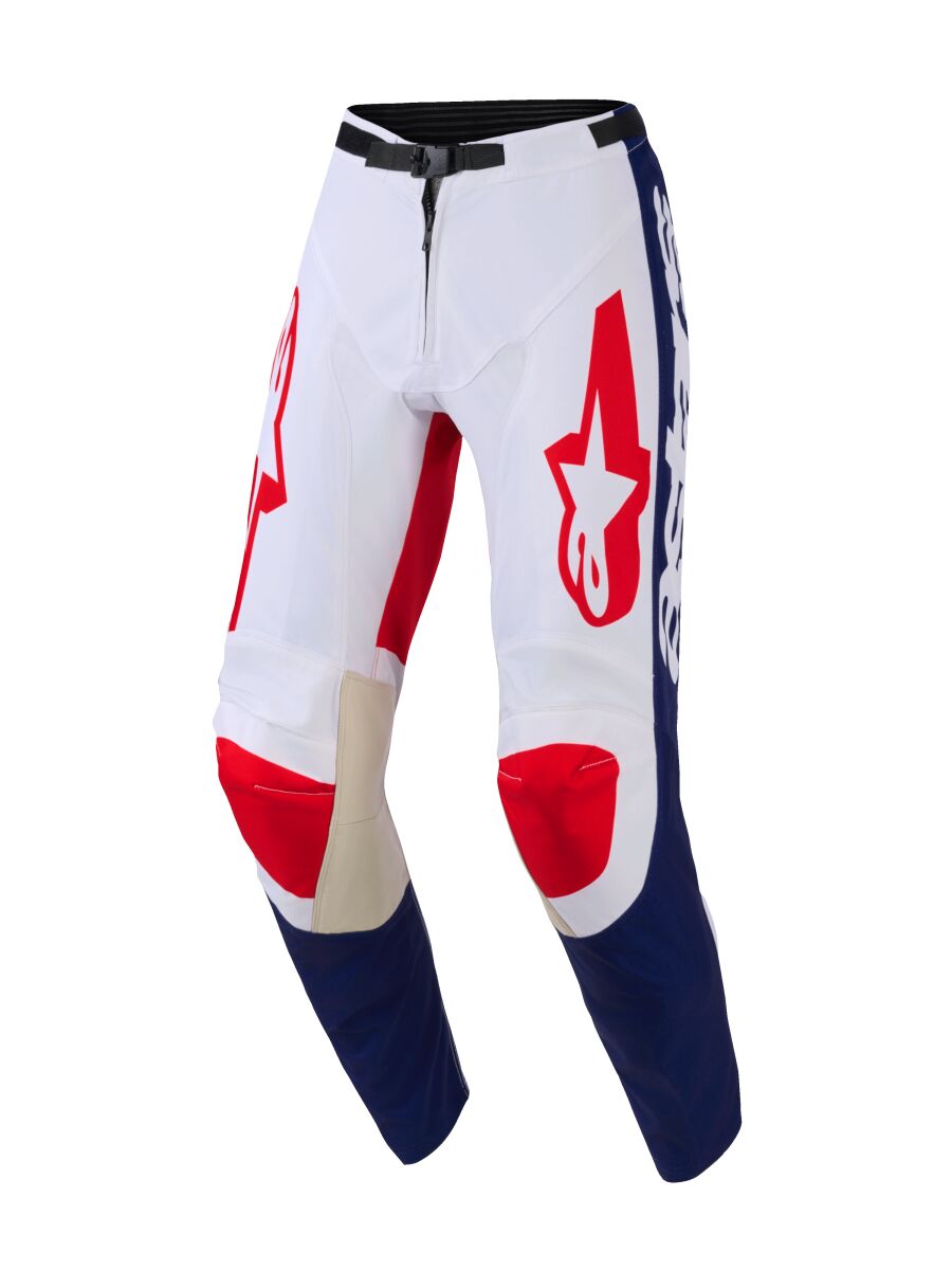 PANT RACER RIWAY WH/BLUE/RED 28