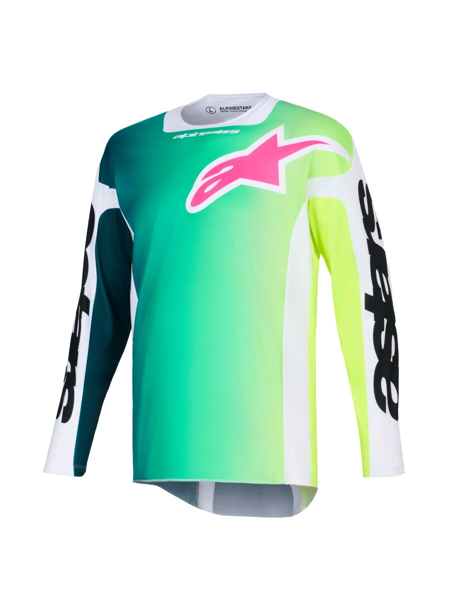 Särk Racer Portl, roheline/valge/must, L